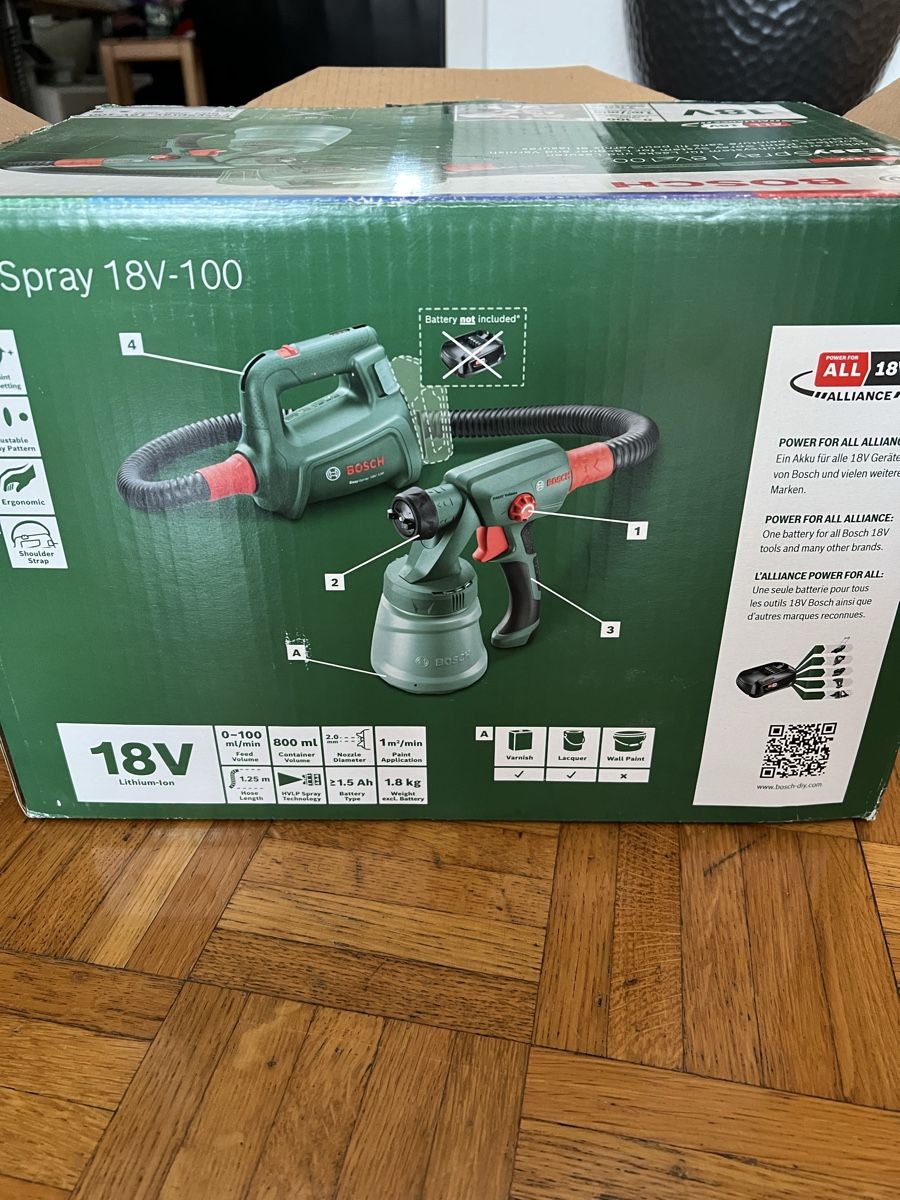 Bosch Alle Werkzeuge: Bosch EasySpray 18V-100 Akku-Farbsprühsystem – Neu (gemäss Beschreibung) aus Basel von veralt 2