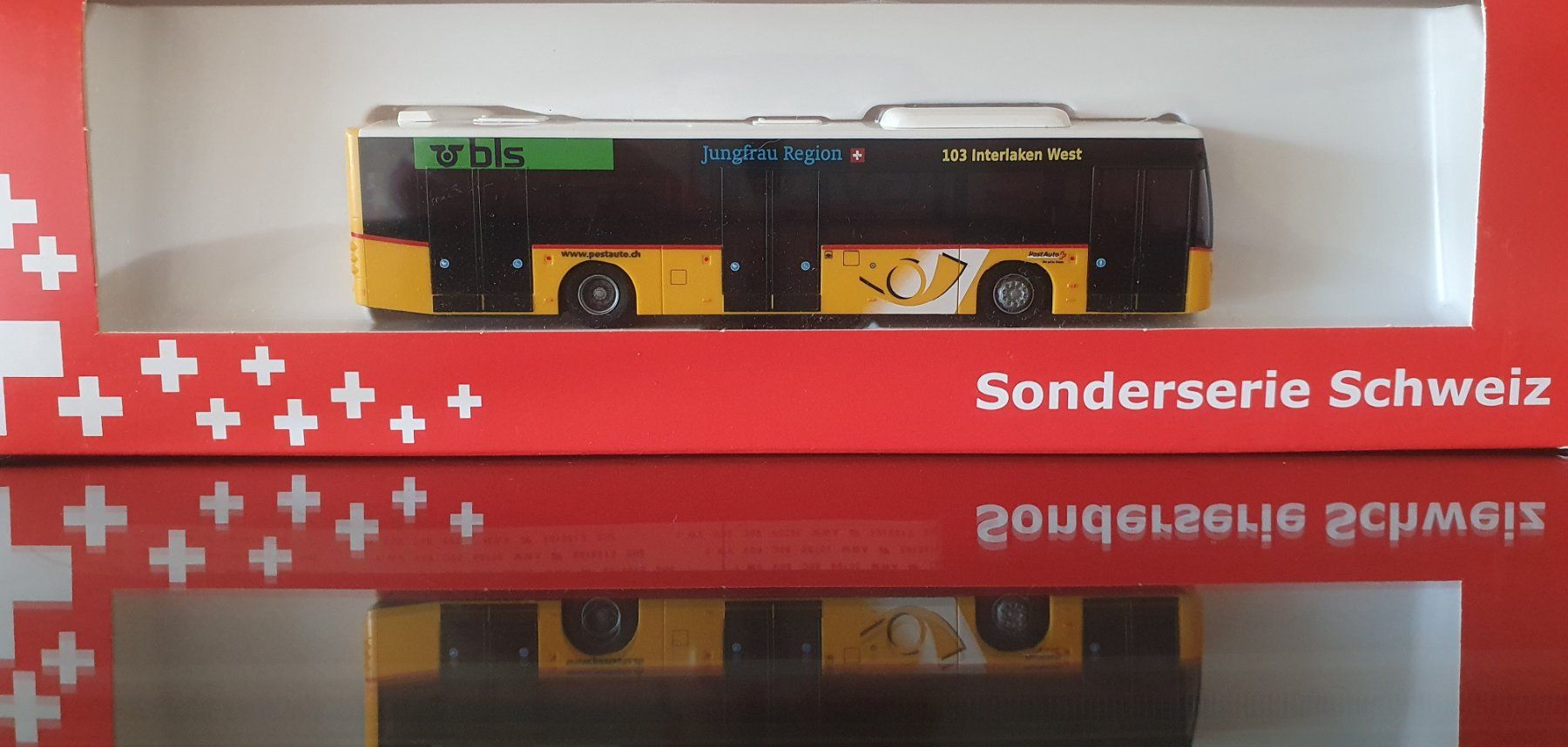 Rietze Modellini d'auto: AWM PTT PostAuto BLS Bus Interlaken MB Conecto 1:87 lim. 100 – Nuovo (secondo la descrizione) da Therwil venduto da Wat_975y 6