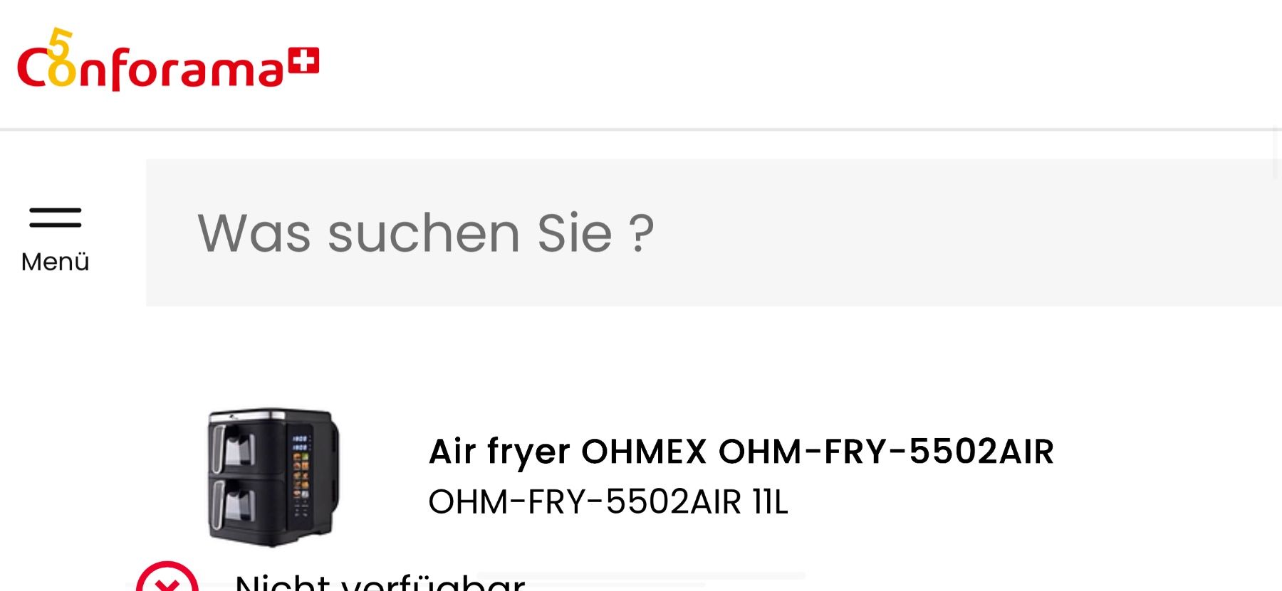 Ohmex Elettrodomestici da cucina: Air Fryer Ohmex 11l gebraucht – Usato da Dottikon venduto da roxy321 2