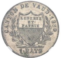Batzen 1830 Vaud, NGC - MS 64, Stempelglanz
