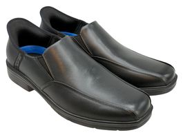 Chaussures Skechers Slip-ins cuir noir. Pointure 45