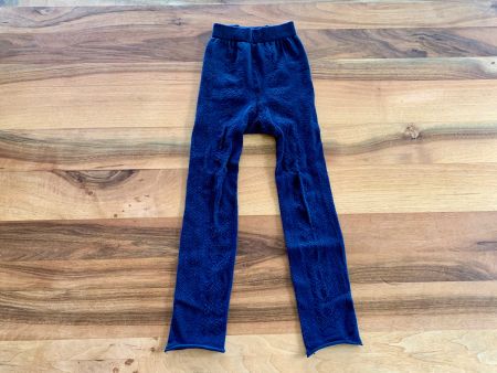 Dunkelblaue Bio Leggins Strumpfhose Grösse 128 Naturaline