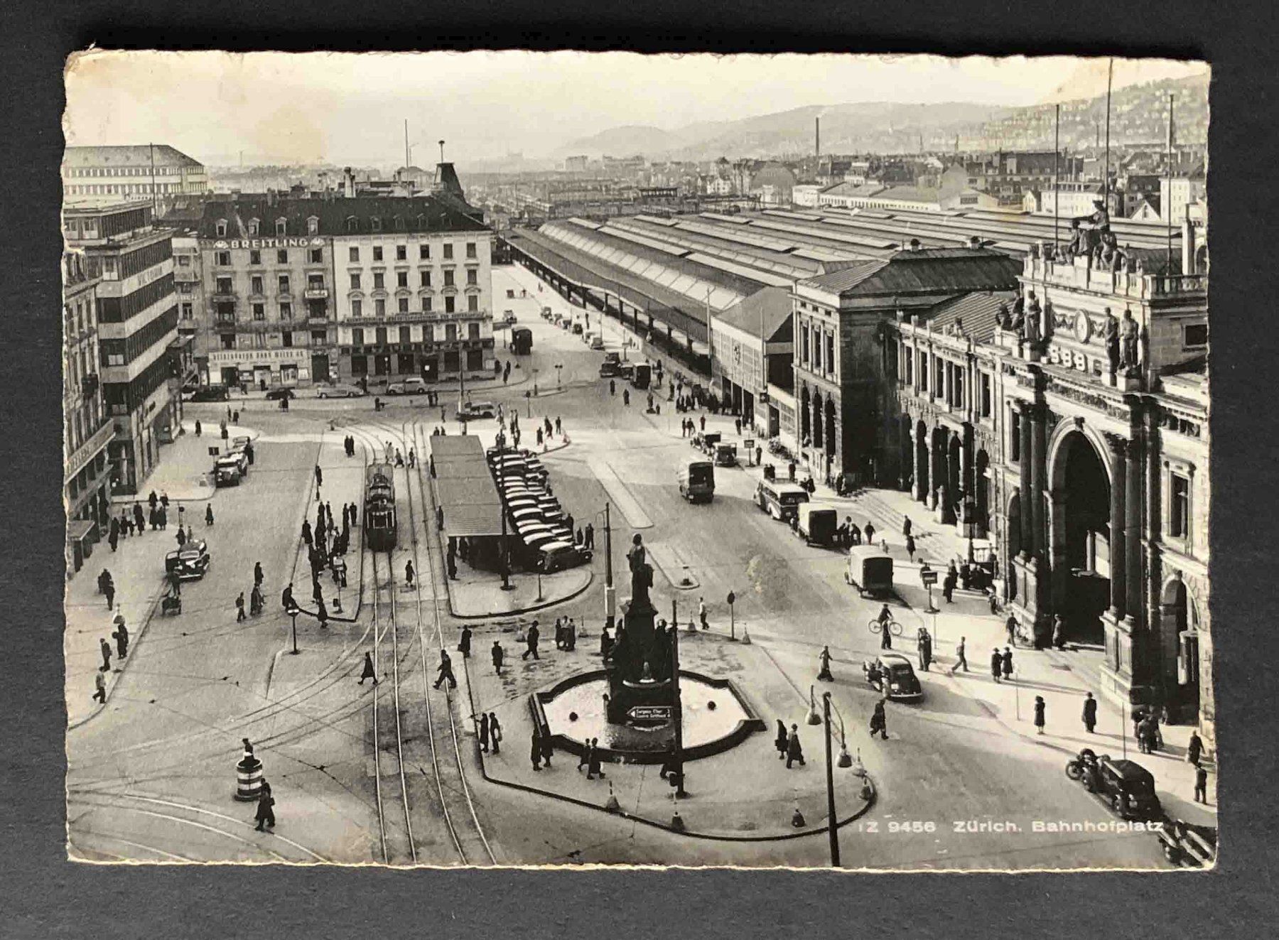 Ansichtskarten: AK Zürich Bahnhofplatz – Gebraucht aus Goldau von artelier1