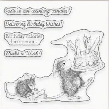 Timbri: Maus Geburtstag - Silikonstempel – Nuovo e nell'imballaggio originale da Frenkendorf venduto da jazzplatten 1