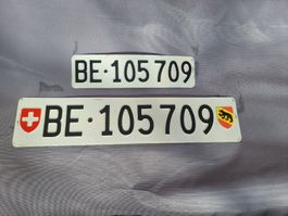 Autokennzeichen BE 105709 Kontrollschild