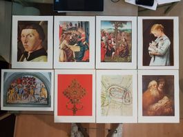 8 Kunstblätter: Anker, Hodler, Rembrandt, Lippi u.a. (27x35