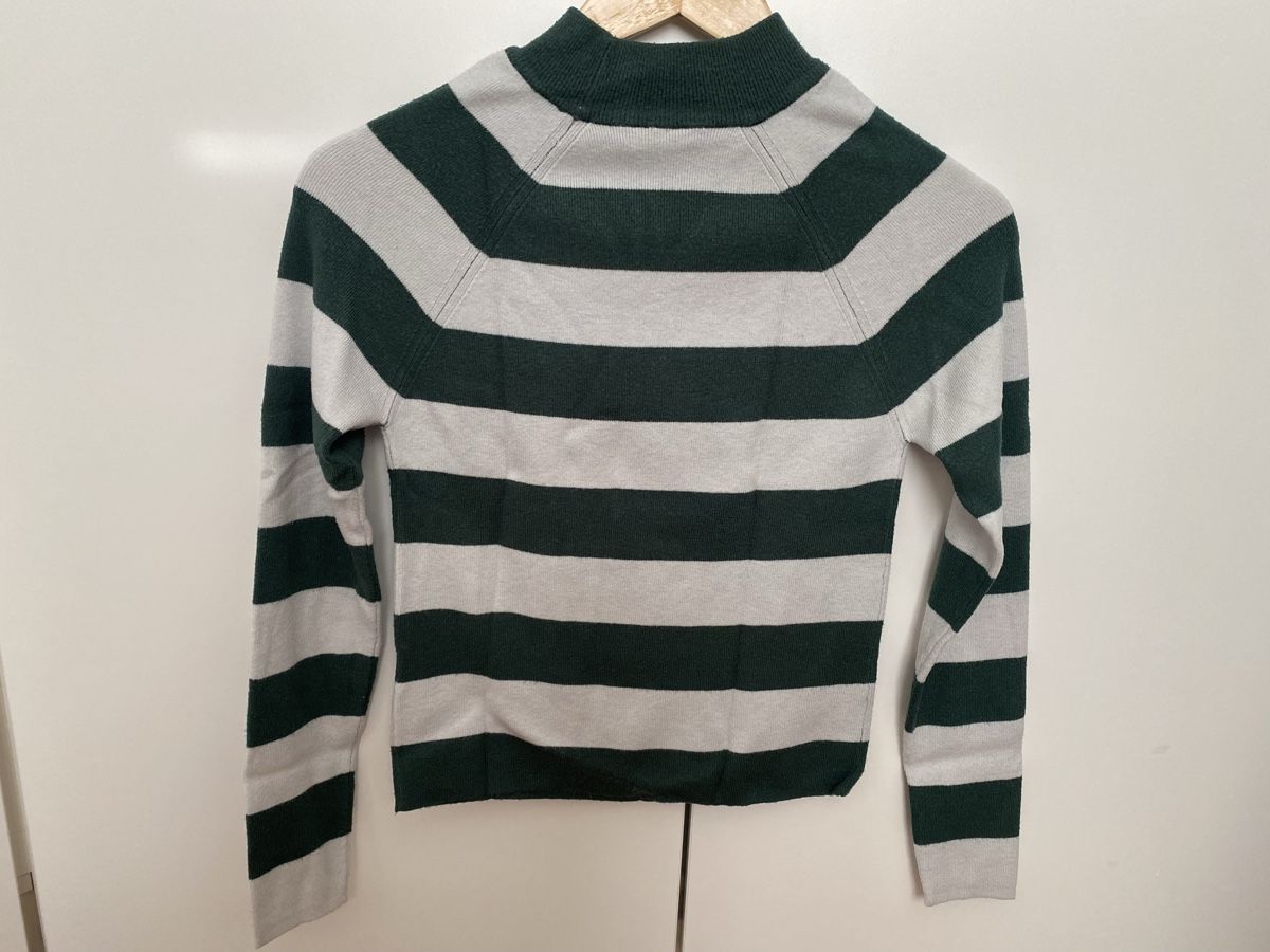 Pimkie Maglioni & Felpe: Pull rayé blanc et vert, taille S, Pimkie – Usato da Aigle venduto da Celina28 1