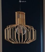 Goldige Hänge - Lampe, neuwertig - Eyecatcher!