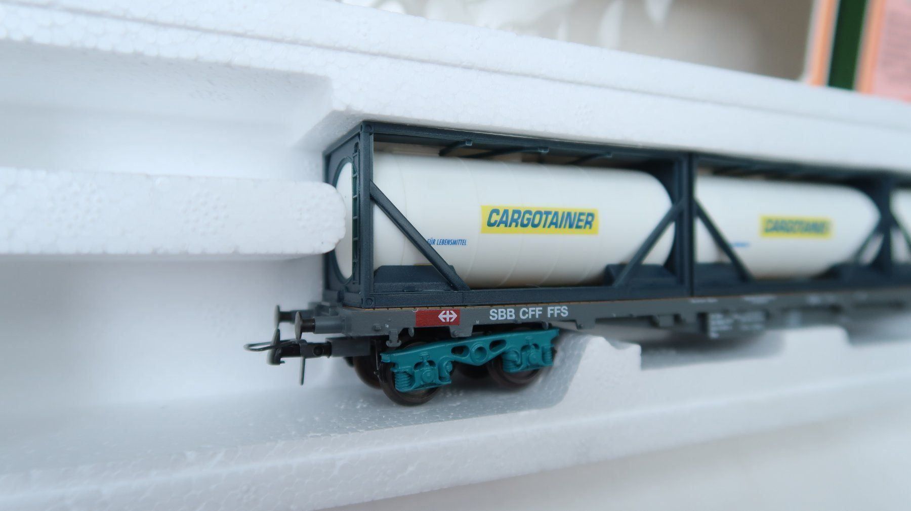 Hag Modelleisenbahnen: HAG Nr.396 SBB Tankcontainer Cargotainer – Neu (gemäss Beschreibung) aus Muttenz von Laeckerlihamschter 2