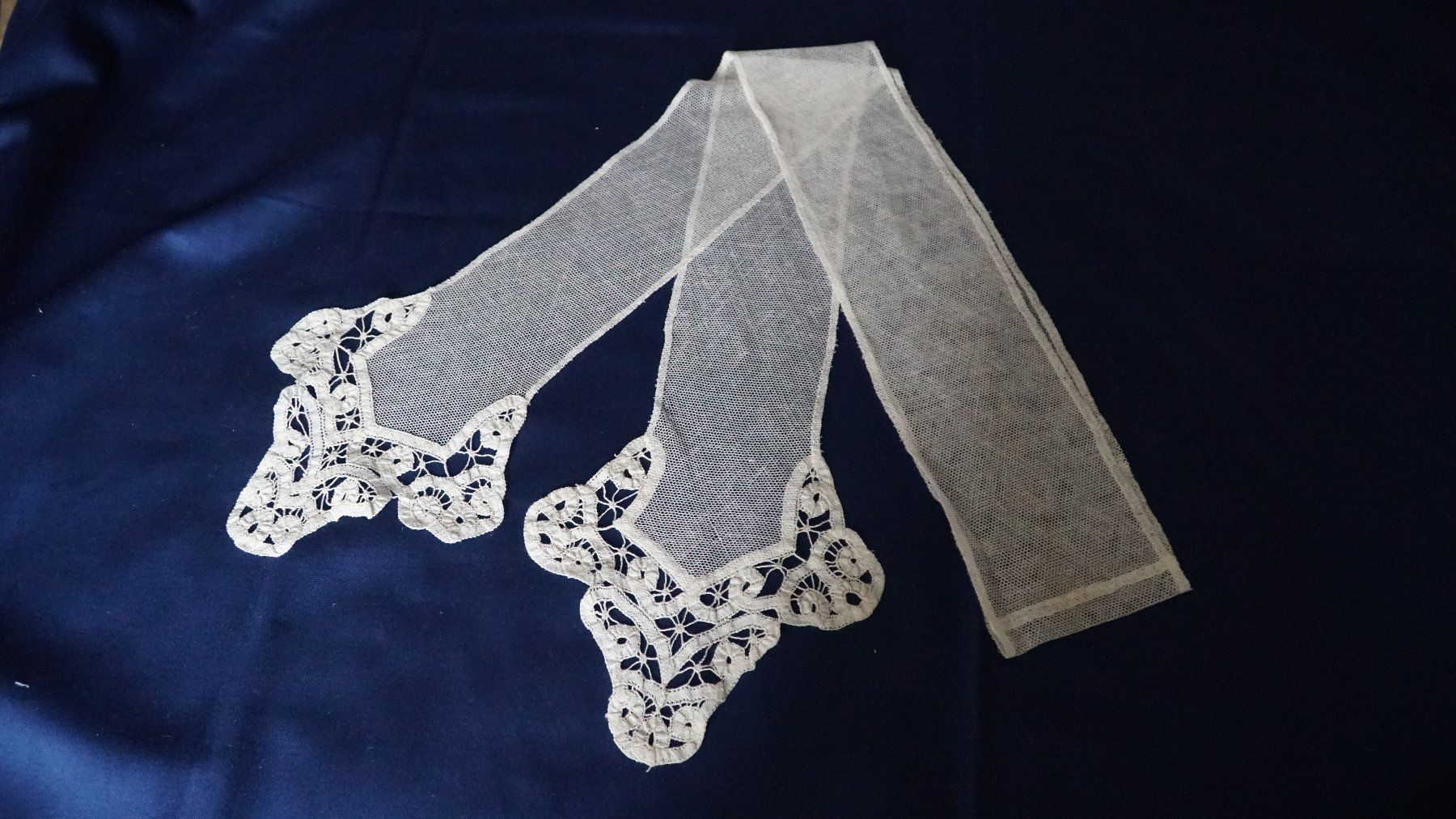 Foulard & Sciarpe: Schal Tüllspitze 170x 10cm – Usato da Bern venduto da Antikbatik 1