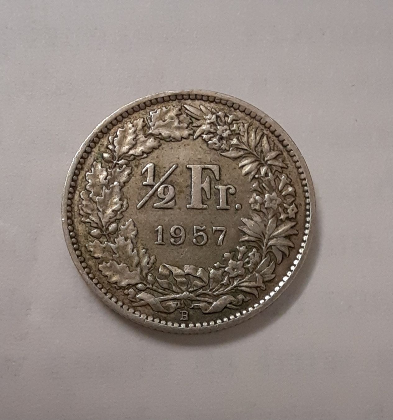 Toutes les monnaies: 1/2 Franken Silber 1957 – D'occasion à Bremgarten AG par cec_5nzz