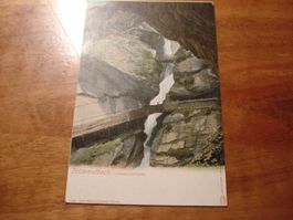 Trümmelbach, Untere Galerie, um 1910, farbig, ungelaufen