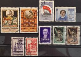 UdSSR 1957-1958 Lot Sputnik Raumfahrt Volkskunst