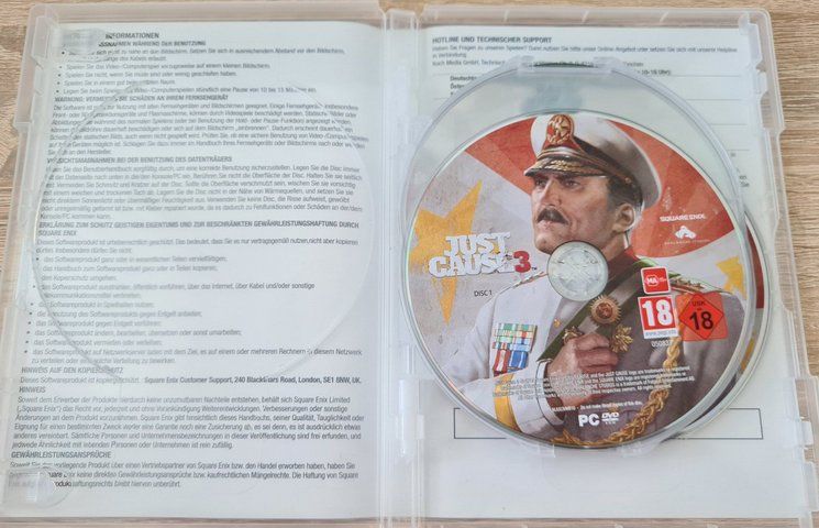 Giochi: Just Cause (3) > Deutsch <         5-Disc's – Usato da St. Gallen venduto da elkapone 1