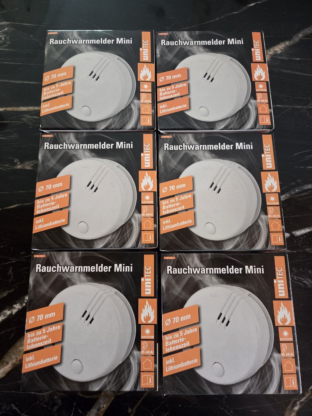 Alarmanlagen: Rauchmelder Mini Unitec, neuwertig – Neu und originalverpackt aus Brittnau von Seli.S.