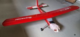 Graupner Taxi II, RC-Flugzeug, rot/weiss