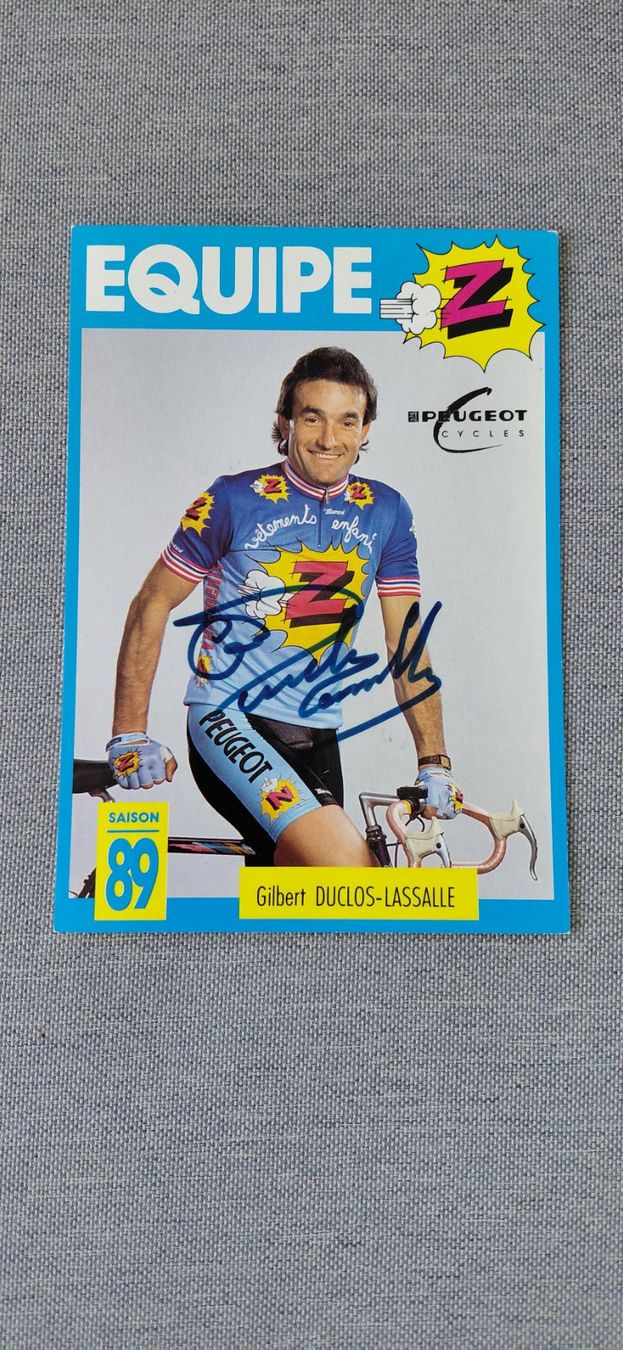 Autografi: Autogrammkarte  Gilbert Duclos Lassalle – Usato da Schmerikon venduto da Olympia04