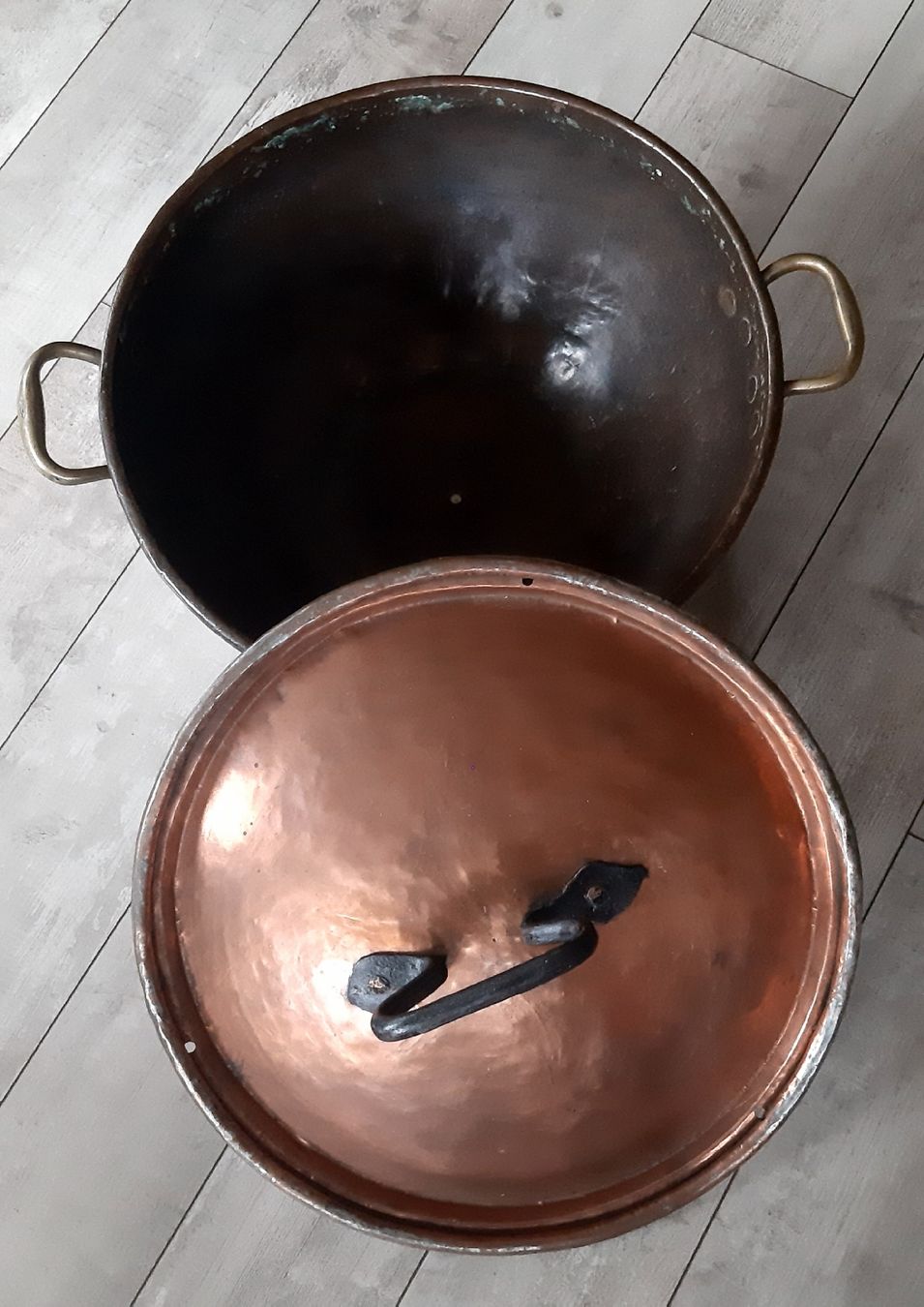 Pentole: Wunderbarer grosser Kupfertopf  - Topf  -  Schale mit Deckel – Usato da Tagelswangen venduto da BrigittaC01 2