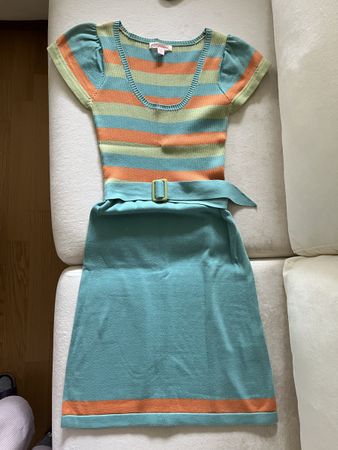 Betsey Johnson Knit Dress NEW Striped Multicolour Size S
