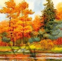 Serviette forest lake (1444) 2Stk.