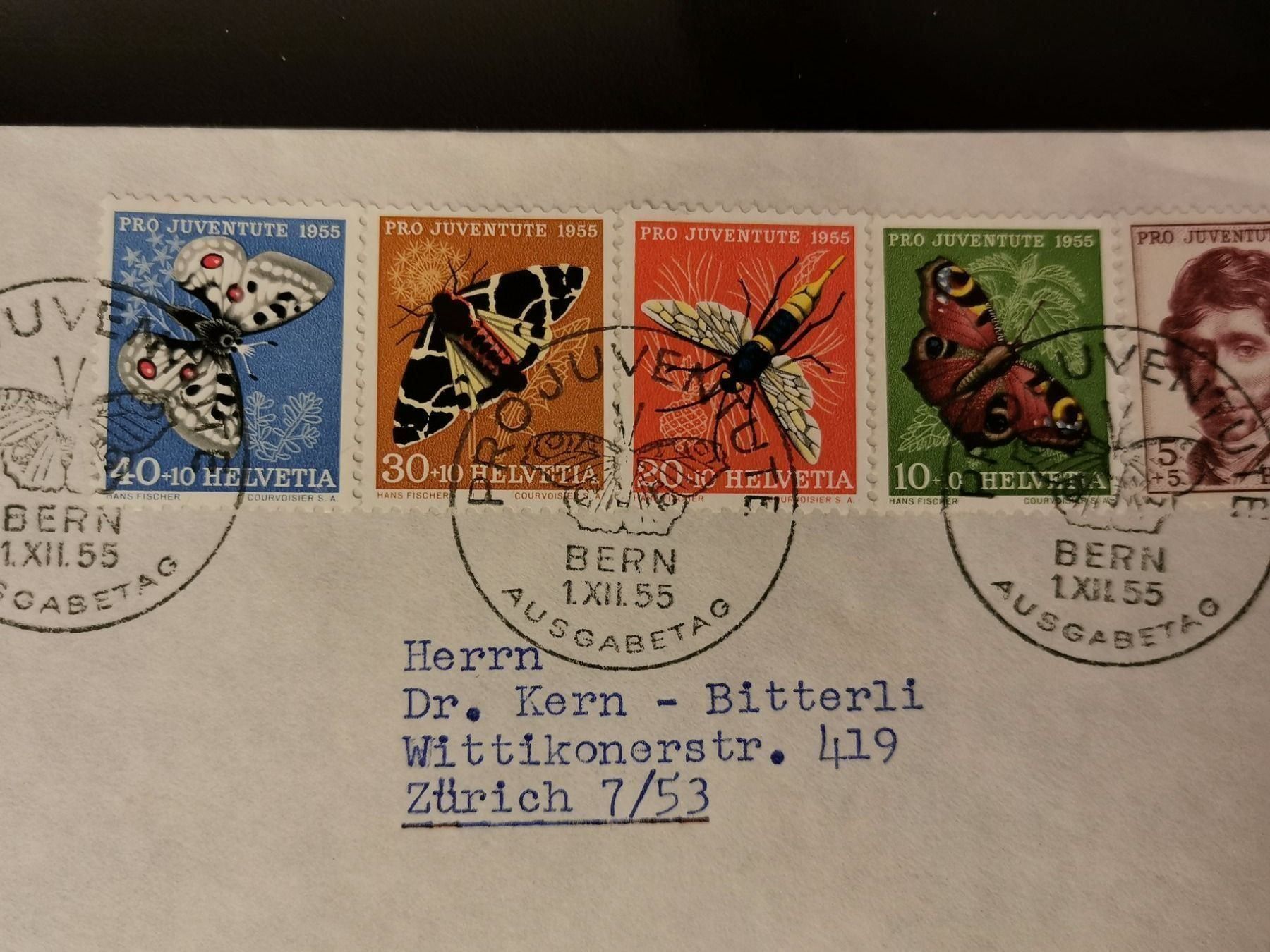 Alle Briefmarken: FDC J158-162 (100.-) – Gebraucht aus Buttikon von billigJackob 1