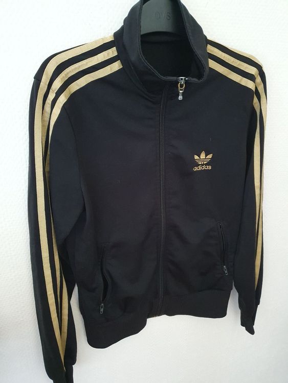 Adidas jacke schwarz store gold herren