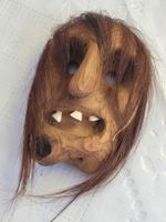 🇨🇭 Antike Walliser Holzmaske Lötschenthaler gemarkt Henzen