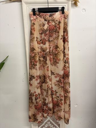 MYA handgefertigter Maxirock Gr. 36 beige gold Rock Sommer