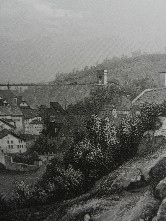 Incisioni: Freyburg vom Schönenberg anzusehen – Usato da Risch venduto da Antikfee 7
