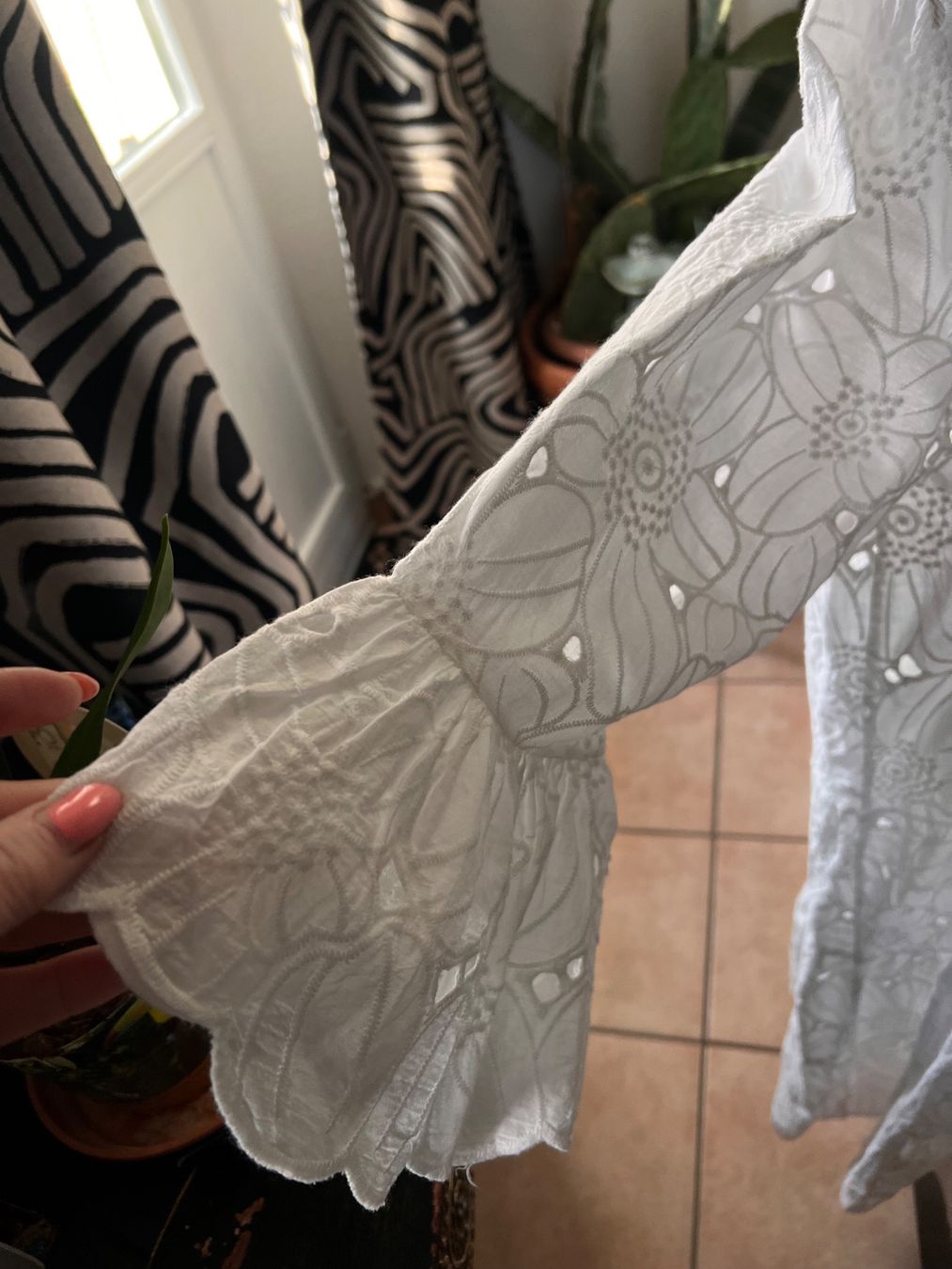 Vestiti: Weißes  Spitzenkleid Ibiza Look  M/L – Usato da Melide venduto da fashiono5 1