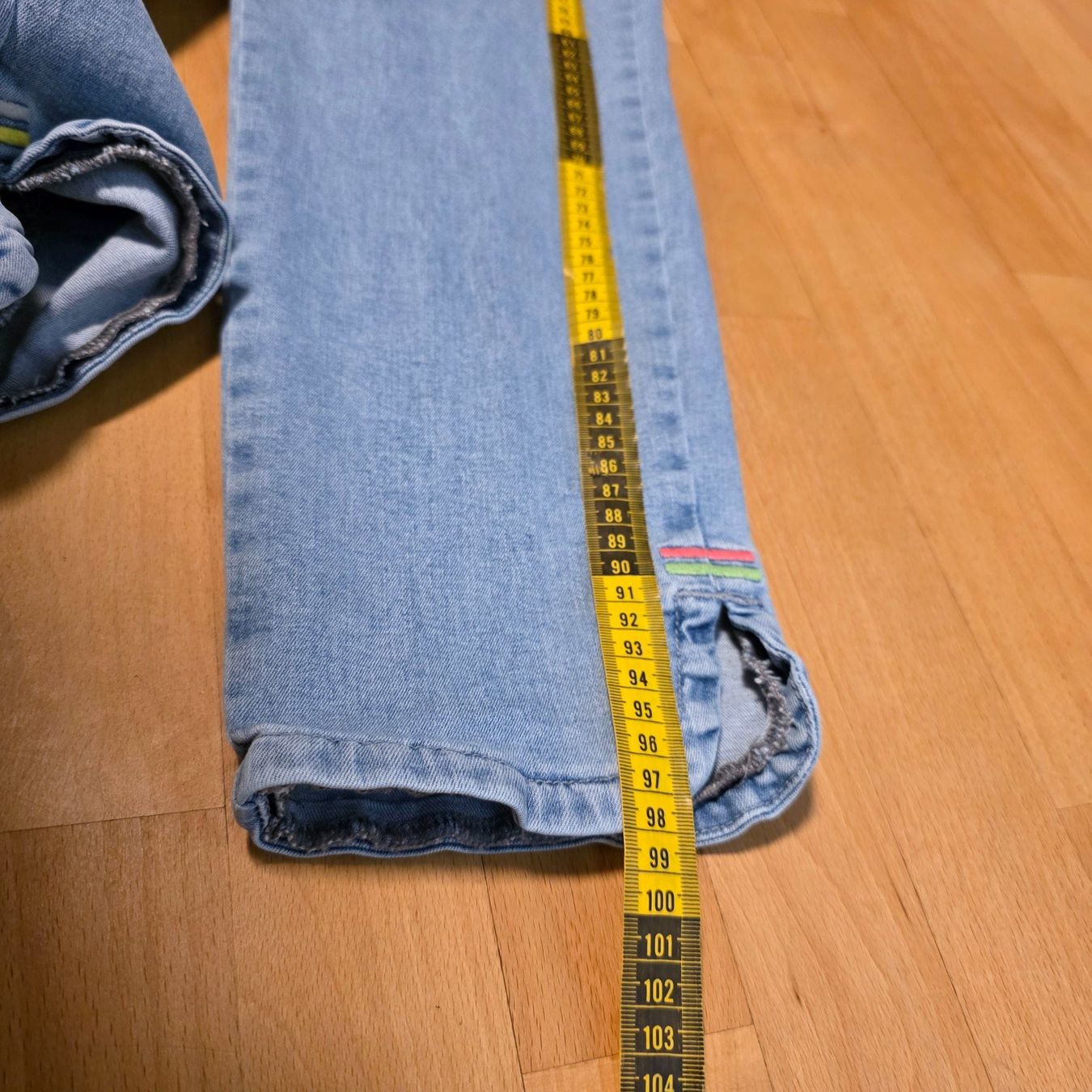 Jeans: MONA Damen Jeans Gr. 42 Hellblau Stretch Schlitz Bein – Usato da Wald ZH venduto da CapLux 8