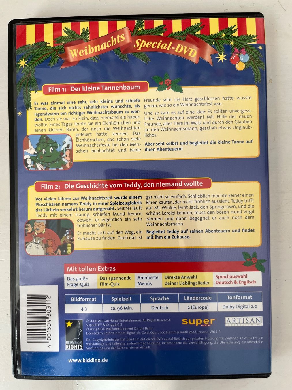 Tutti i DVDs: Weihnachts Special DVD 📀 – Nuovo (secondo la descrizione) da Sierre venduto da black.box 1