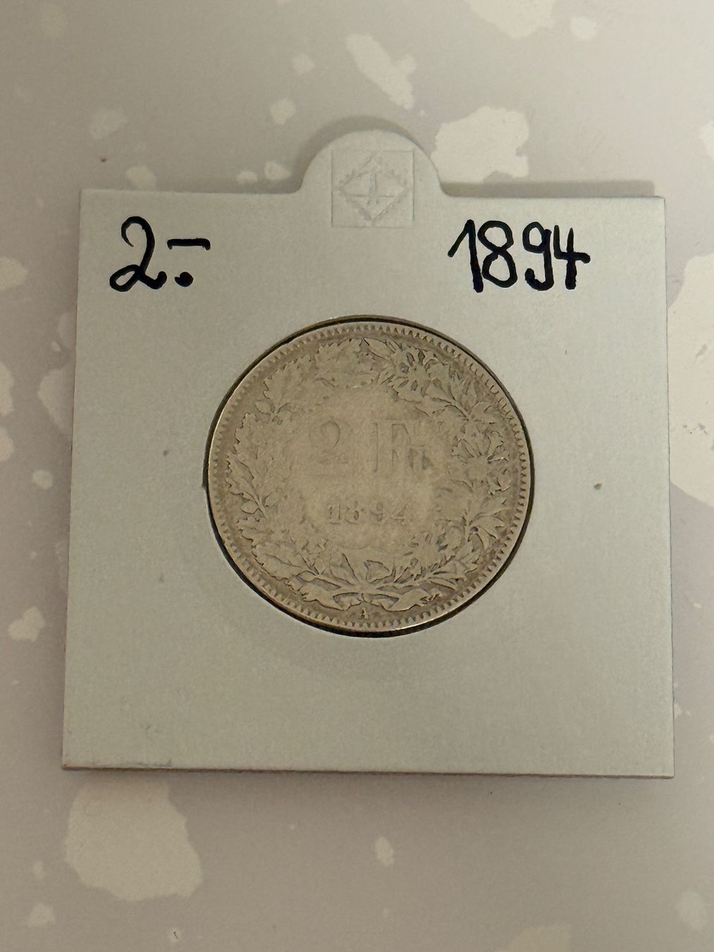 Tutti le monete: 2 Franken 1894  Rar – Usato da Wallisellen venduto da SWISS_SILVER1