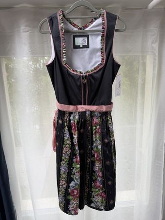Alpenfee Dirndl Gr. 40 Grau-Rose, neuwertig, Top Zustand!