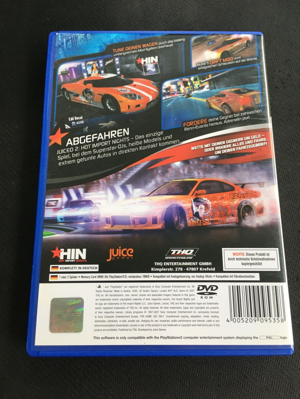 Sony Giochi: Juiced 2 - PS2 Playstation 2 – Usato da St.Gallen venduto da sjosjo 1