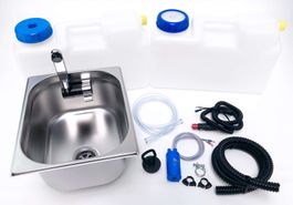 12V Camping Spüle Bausatz + 12L Kanister