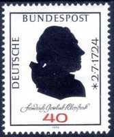 DEUTSCHE BUNDESPOST 1974 GEB. VON GLOPFSTOCK ** - H498