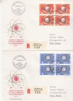 Sonderstempel S. 601 Type l auf SBK 436 - 437 im 4er-Block