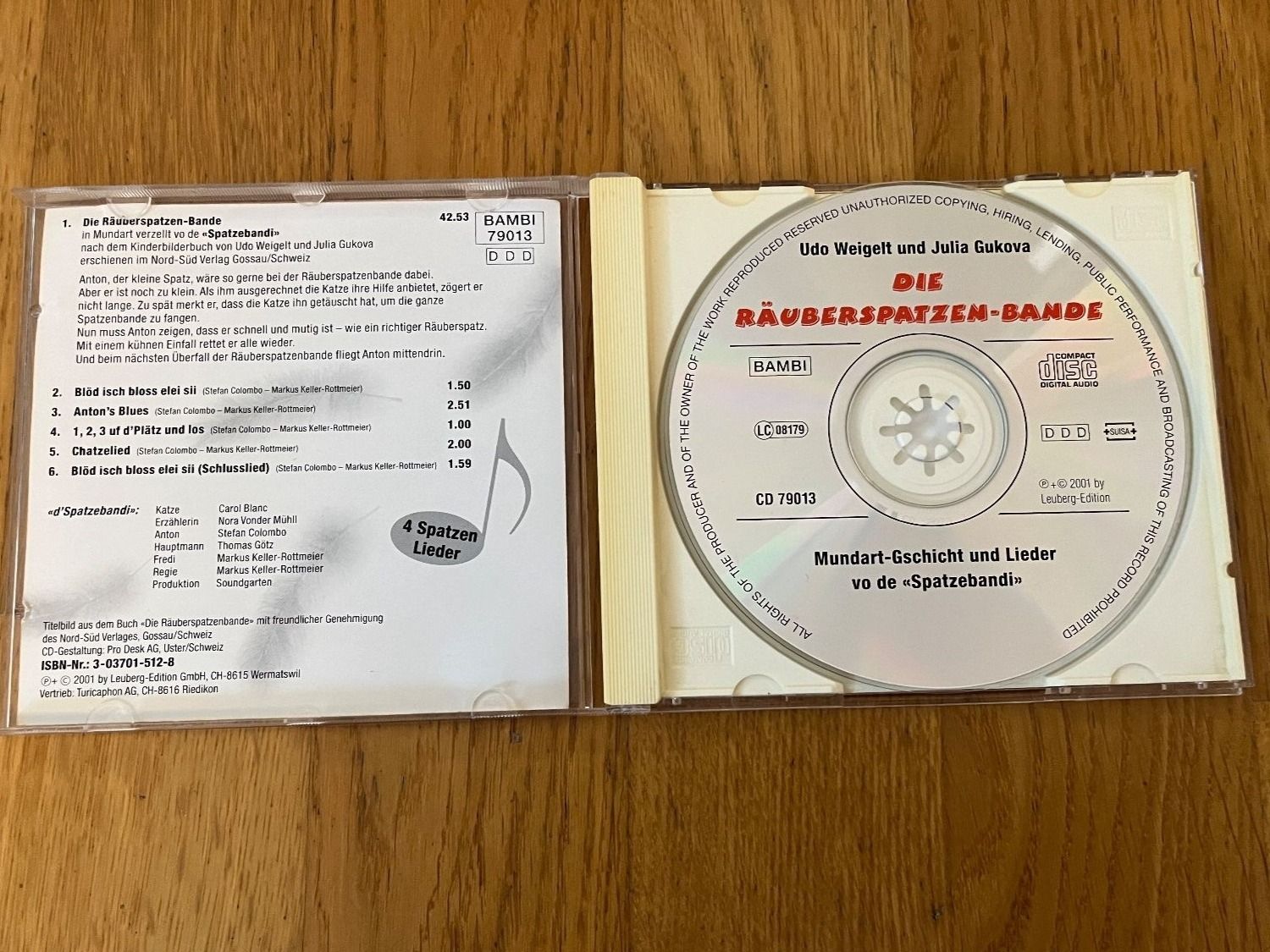 CD: CD "Die Räuberspatzen-Bande" – Usato da Grosswangen venduto da Vita500 2