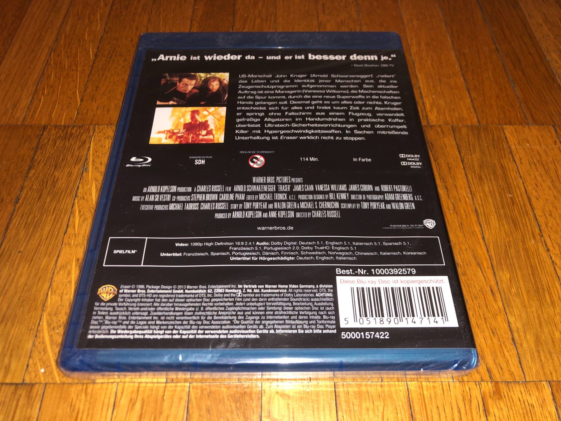 Tous les DVDs: Eraser - BLU-RAY - UNCUT – Neuf avec emballage d'origine à Basel par havsok 1