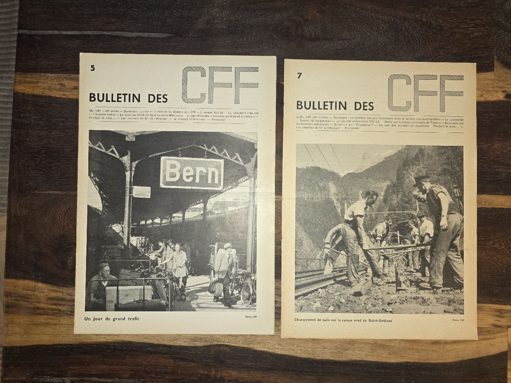 Riviste & Magazine: 14 Bulletins des CFF 1952-1953 – Usato da Farvagny-le-Petit venduto da Aeternitas_FS 3
