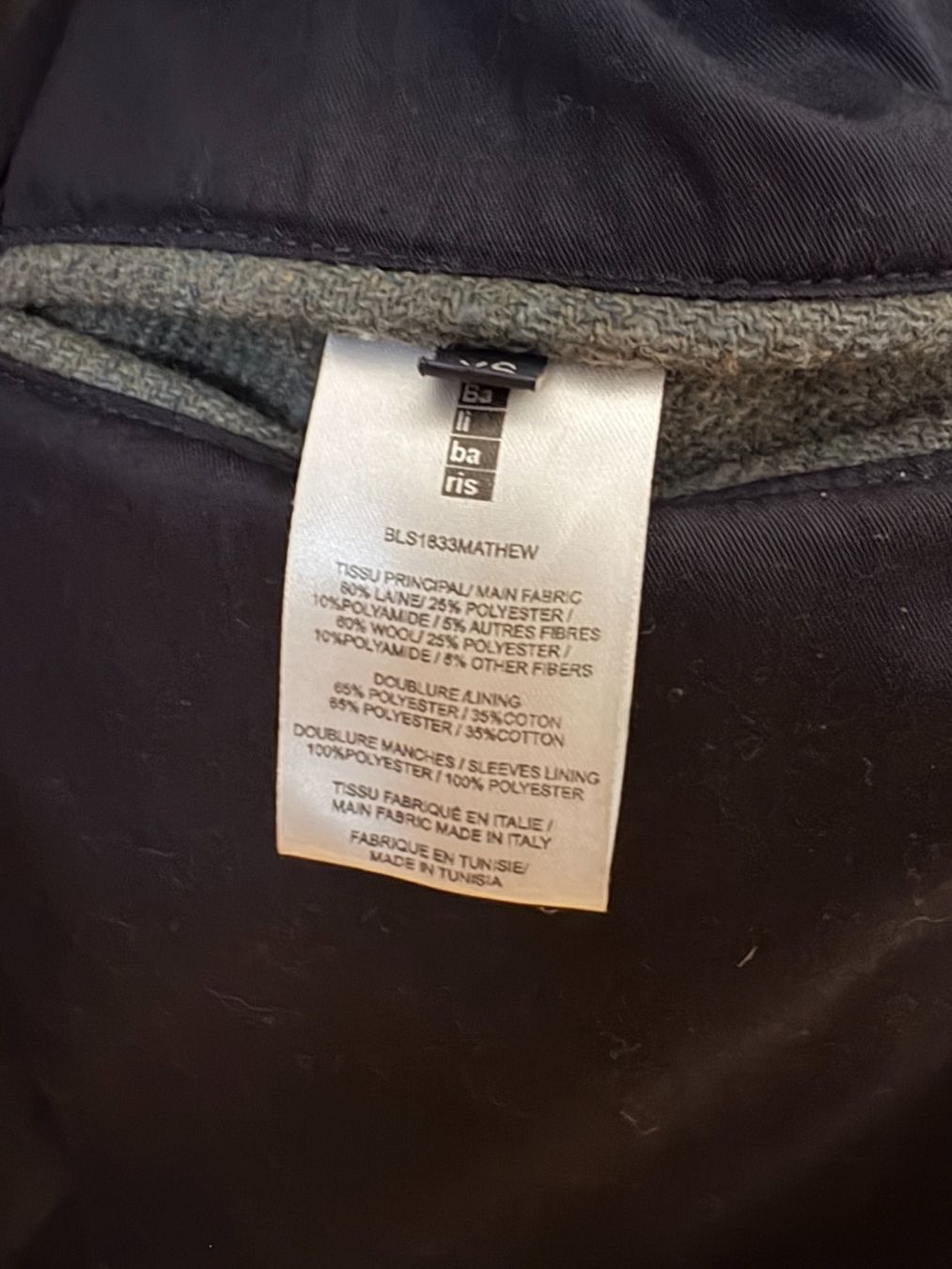 Giacche: Veste Laine Balibaris – Usato da Horgen venduto da tho_fg97 3