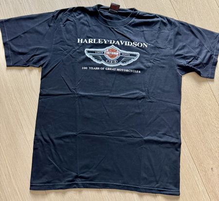 T-shirt Harley-Davidson vintage, taille XL, noir, neuf