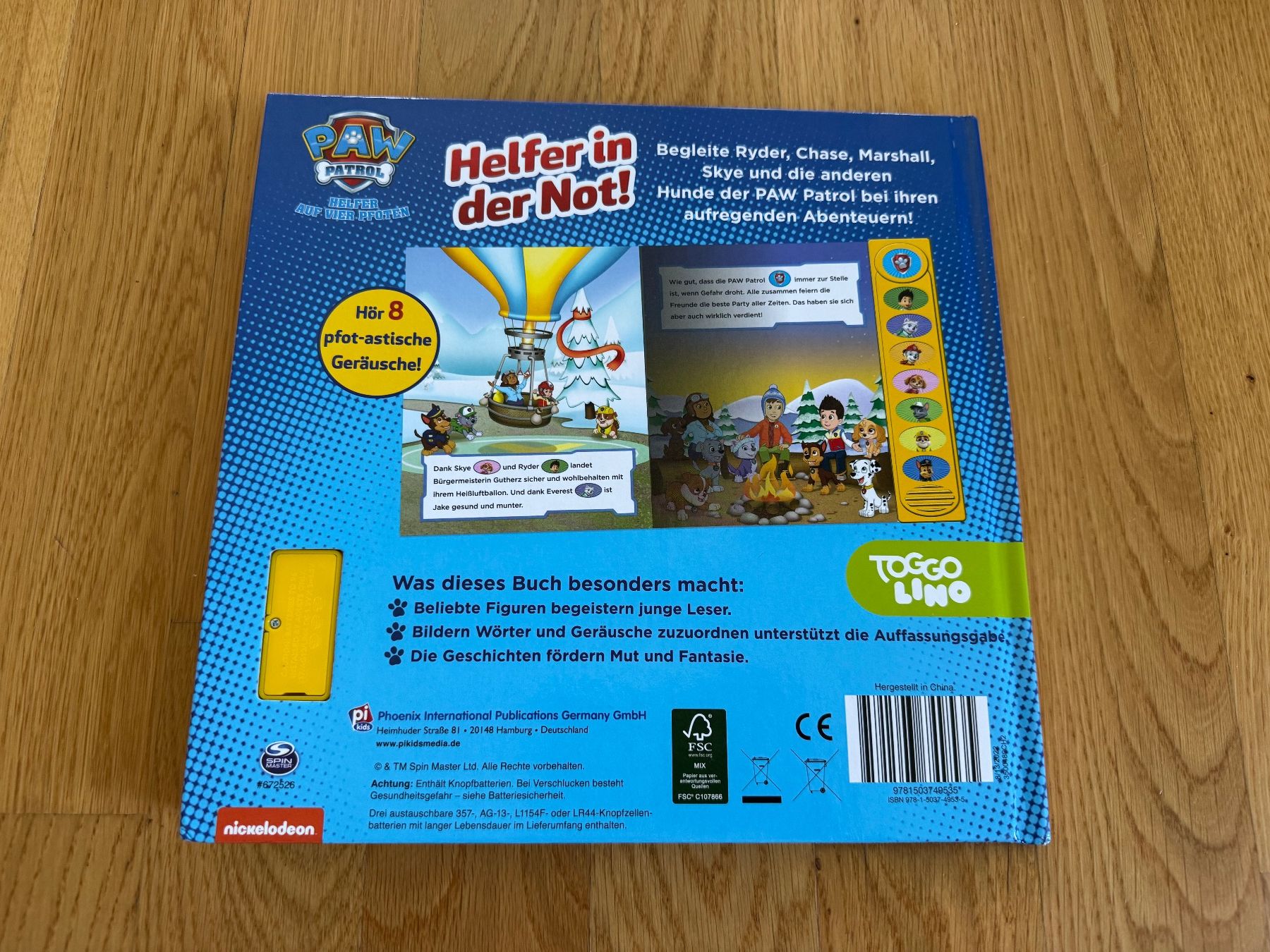 Libri: PAW Patrol interaktives Bilderbuch mit 8 Geräusch – Nuovo (secondo la descrizione) da Zürich venduto da wtpooh 3