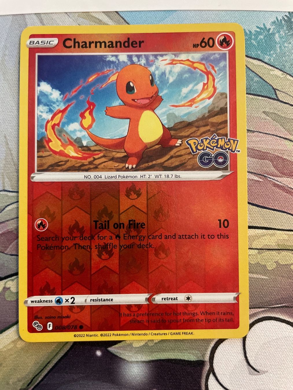 Pokémon Carte collezionabili: Charmander 008/078 EN reverse holo Pokemon GO – Usato da Niederweningen venduto da rimicanardo 1