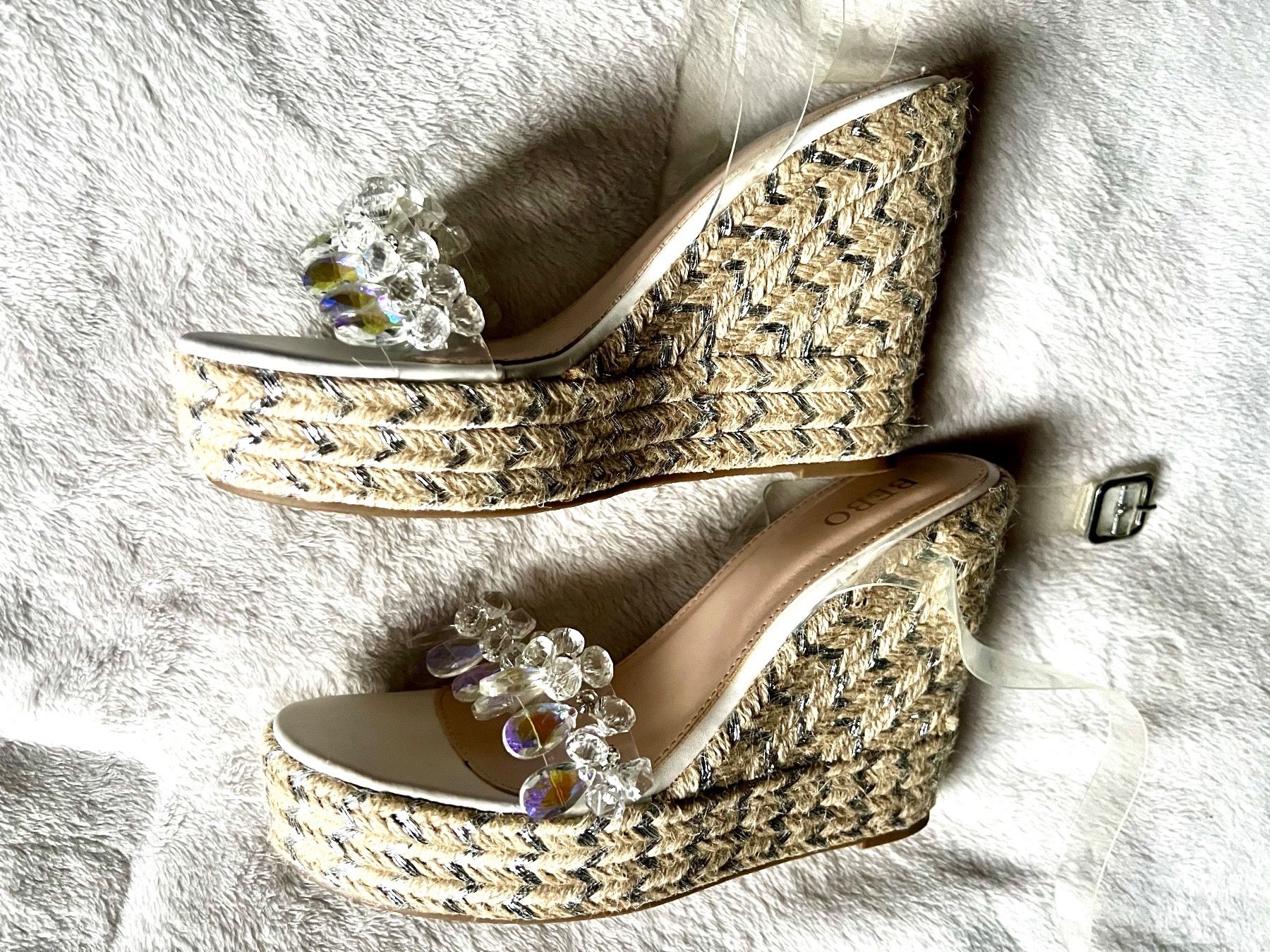 Scarpe da donna: BEBO Keilsandalette/Espadrilles transparent Gr.40-40.5 – Nuovo (secondo la descrizione) da Niederlenz venduto da casita9 4