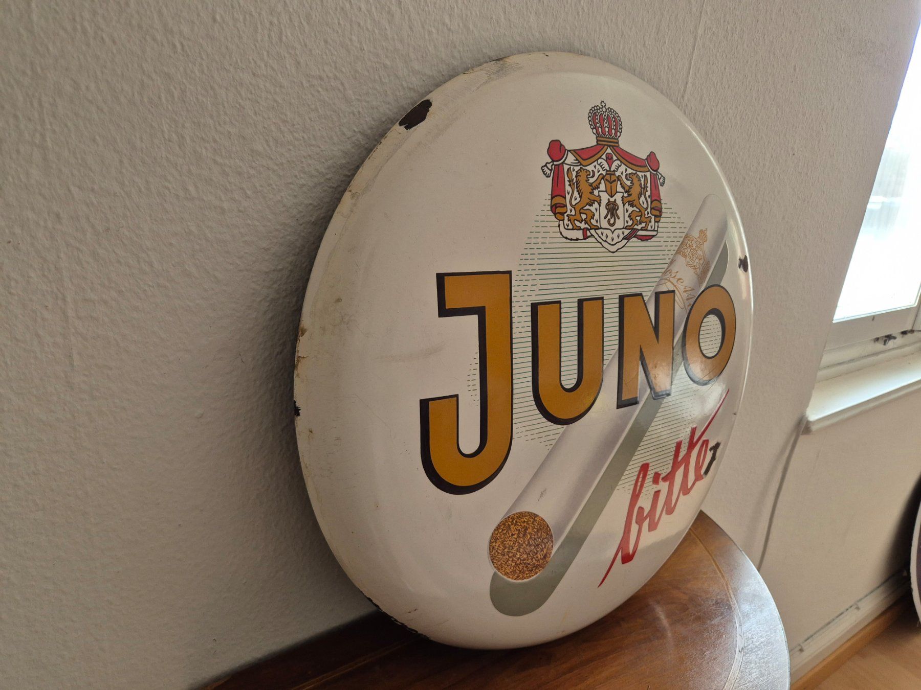 Schilder: Altes Emailschild Juno Zigaretten Emaille Schild Vintage – Gebraucht aus Schaffhausen von pfanis09 8