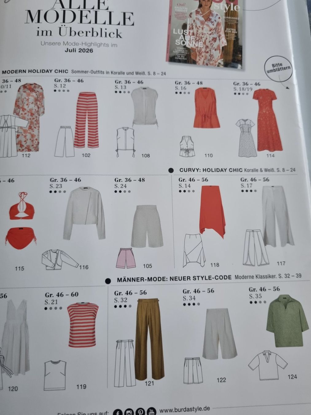 Revues & Magazines: Burda Nähjournal, Schnittmuster, 7/26 – Neuf avec emballage d'origine à Geroldswil par Agapanthus22 5