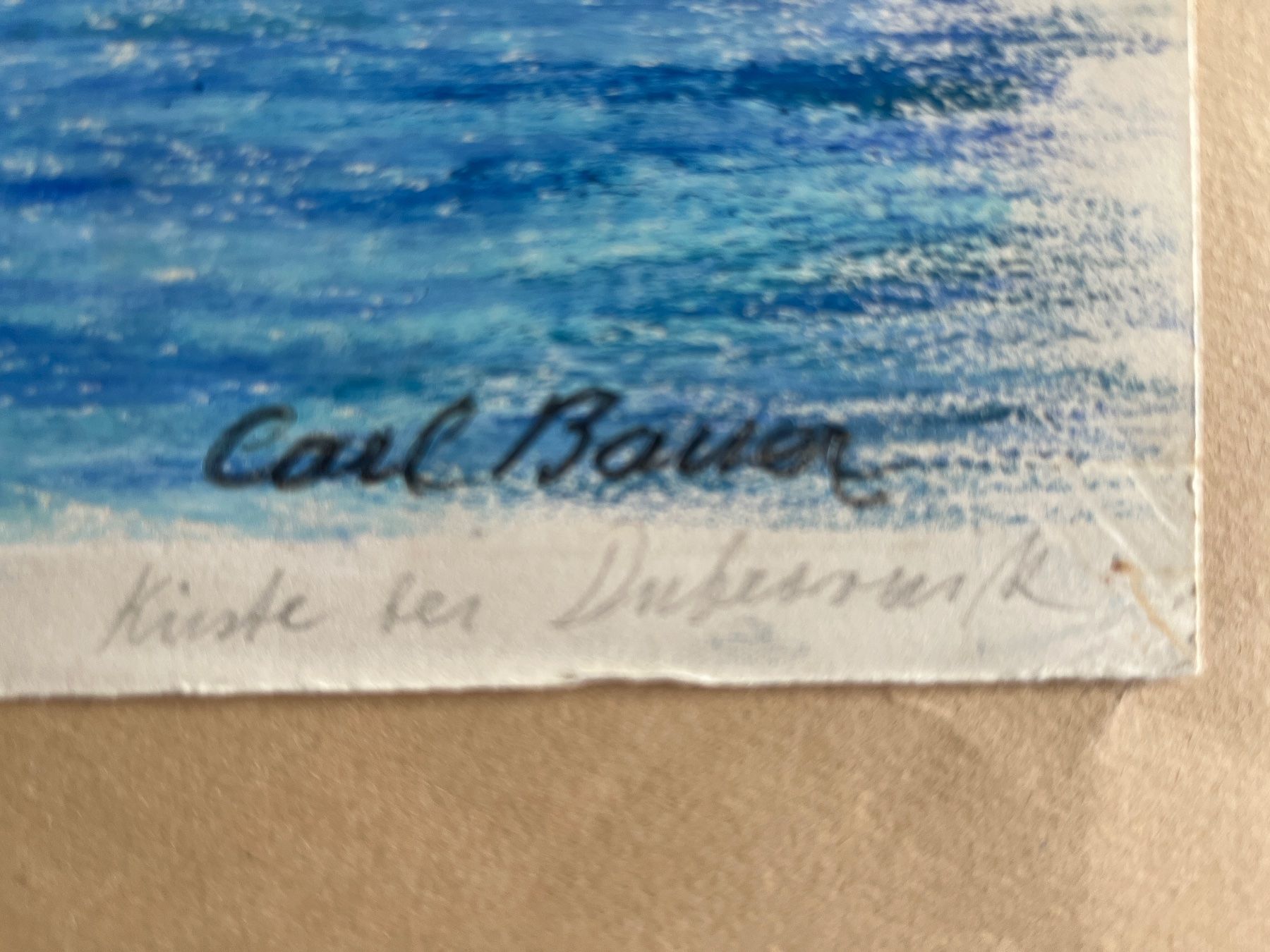 Tableaux: Carl Bauer -  Küste bei Dubrovnik – D'occasion à Stetten AG par Brissago25 3