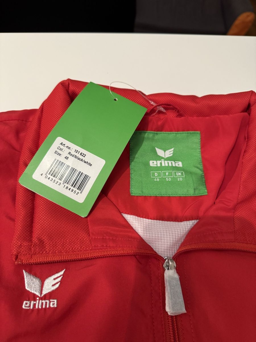 Completi: Erima Trainingsanzug rot/schwarz, Grösse 48 – Nuovo e nell'imballaggio originale da Suhr venduto da Oppel 5